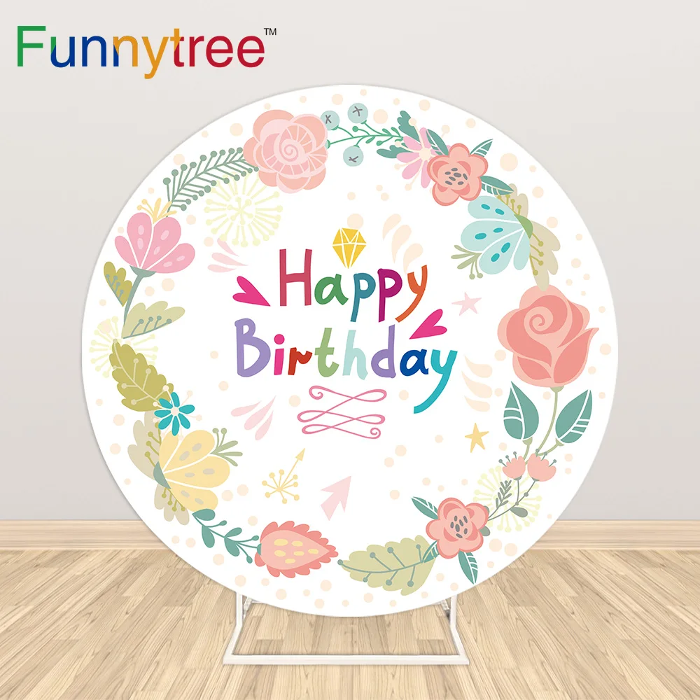 

Funnytree с днем рождения виде незаполненного круга фон для детского дня рождения с цветочным рисунком свадебный фон фото обои «будка» фотограф...