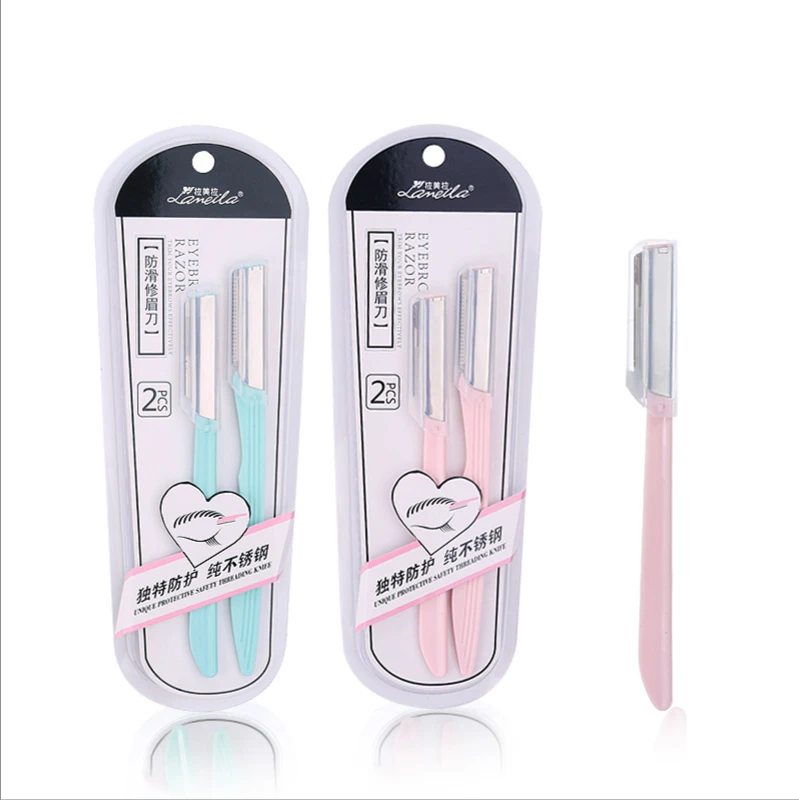 2Pcs Sticks Portable Eyebrow Trimmer Stainless Steel Scraping Knife Beautiful Quality Assurance Simple And Convenient Tools
2Pcs Sticks Portable Eyebrow Trimmer Stainless Steel Scraping Knife Beautiful Quality Assurance Simple And Convenient Tools