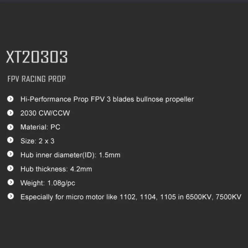 10pcs/lot Original XT20303 3 Blade Bullnose Propeller 2030 CW CCW Nylon Fiber For RC Quadcopter Multicopter Drone (5pair)
10pcs/lot Original XT20303 3 Blade Bullnose Propeller 2030 CW CCW Nylon Fiber For RC Quadcopter Multicopter Drone (5pair)