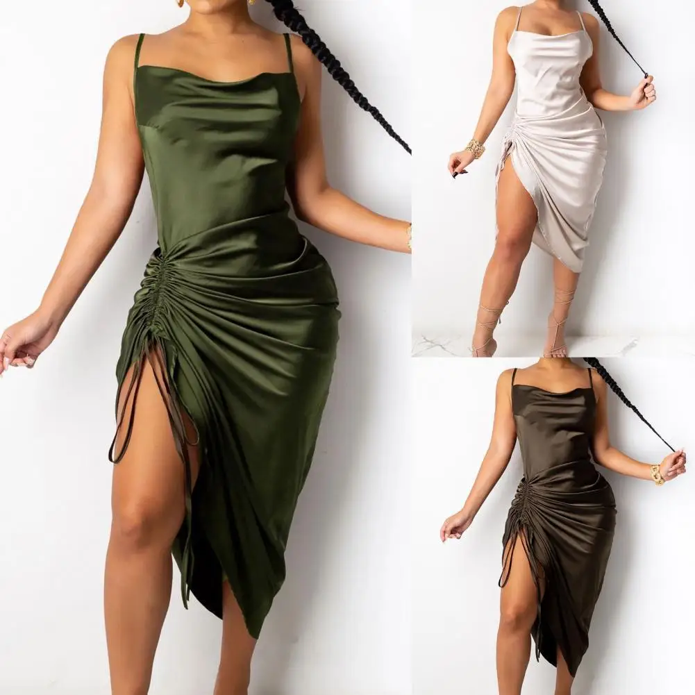 80% Hot Sales!!Women Dress Backless Slim Sexy Ladies Shirring Split Dress for Party
80% Hot Sales!!Women Dress Backless Slim Sexy Ladies Shirring Split Dress for Party