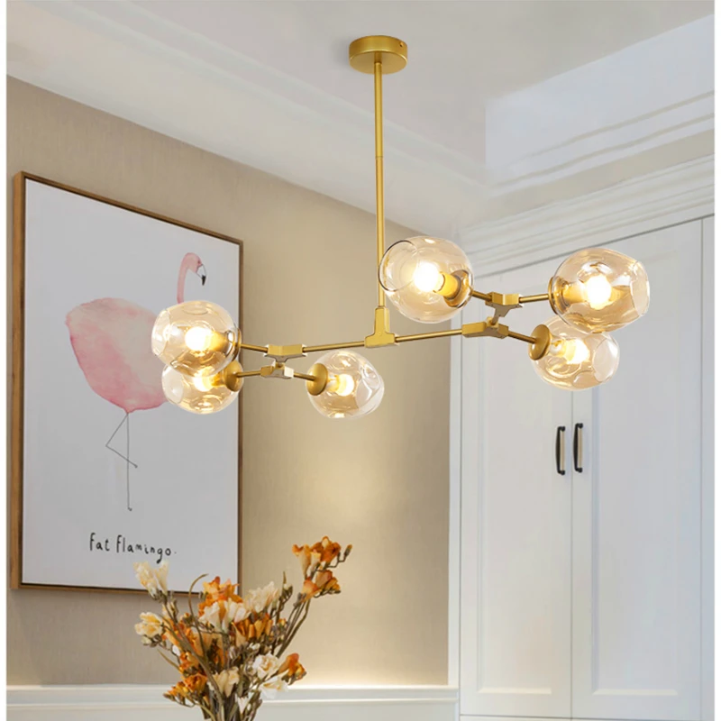 Nordic Glass Crystal Chandelier Lighting French Country Kitchen Bedroom Chandelier Living Room Home Decor Hanging Lamp Luminaria
Nordic Glass Crystal Chandelier Lighting French Country Kitchen Bedroom Chandelier Living Room Home Decor Hanging Lamp Luminaria