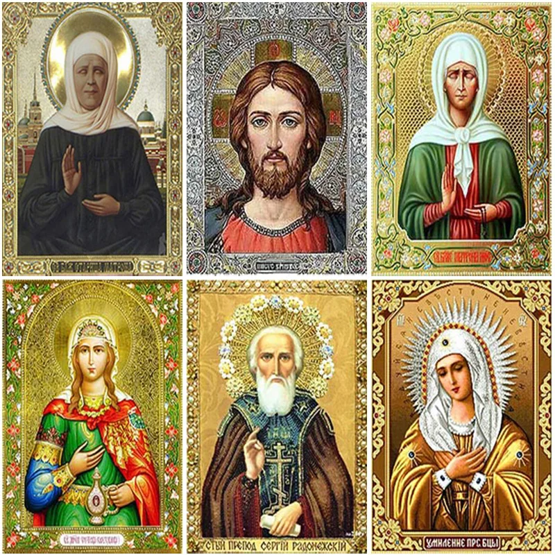 5D Diamond Embroidery Icon Religion Full Round Square Diamond Painting Rhinestones Cross Stitch Kits Mosaic Handicrafts Gift
5D Diamond Embroidery Icon Religion Full Round Square Diamond Painting Rhinestones Cross Stitch Kits Mosaic Handicrafts Gift