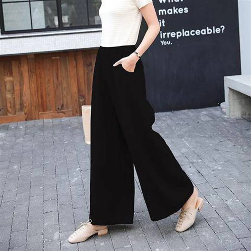 Casual Pants 2021 New Style Loose Plain Ladies Fashion Mid Waist Wide Leg Pants Trousers Casual Pants For Summer Wear
Casual Pants 2021 New Style Loose Plain Ladies Fashion Mid Waist Wide Leg Pants Trousers Casual Pants For Summer Wear