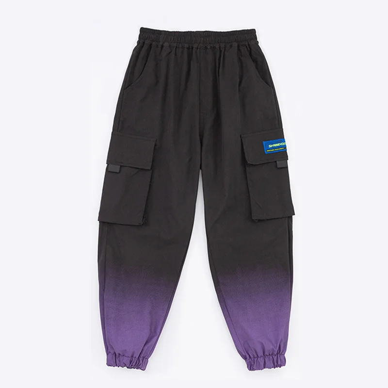Kid Cool Hip Hop Clothing Purple Gradient Streetwear Tactical Cargo Pants for Girl Boy Dance Costume Clothes
Kid Cool Hip Hop Clothing Purple Gradient Streetwear Tactical Cargo Pants for Girl Boy Dance Costume Clothes