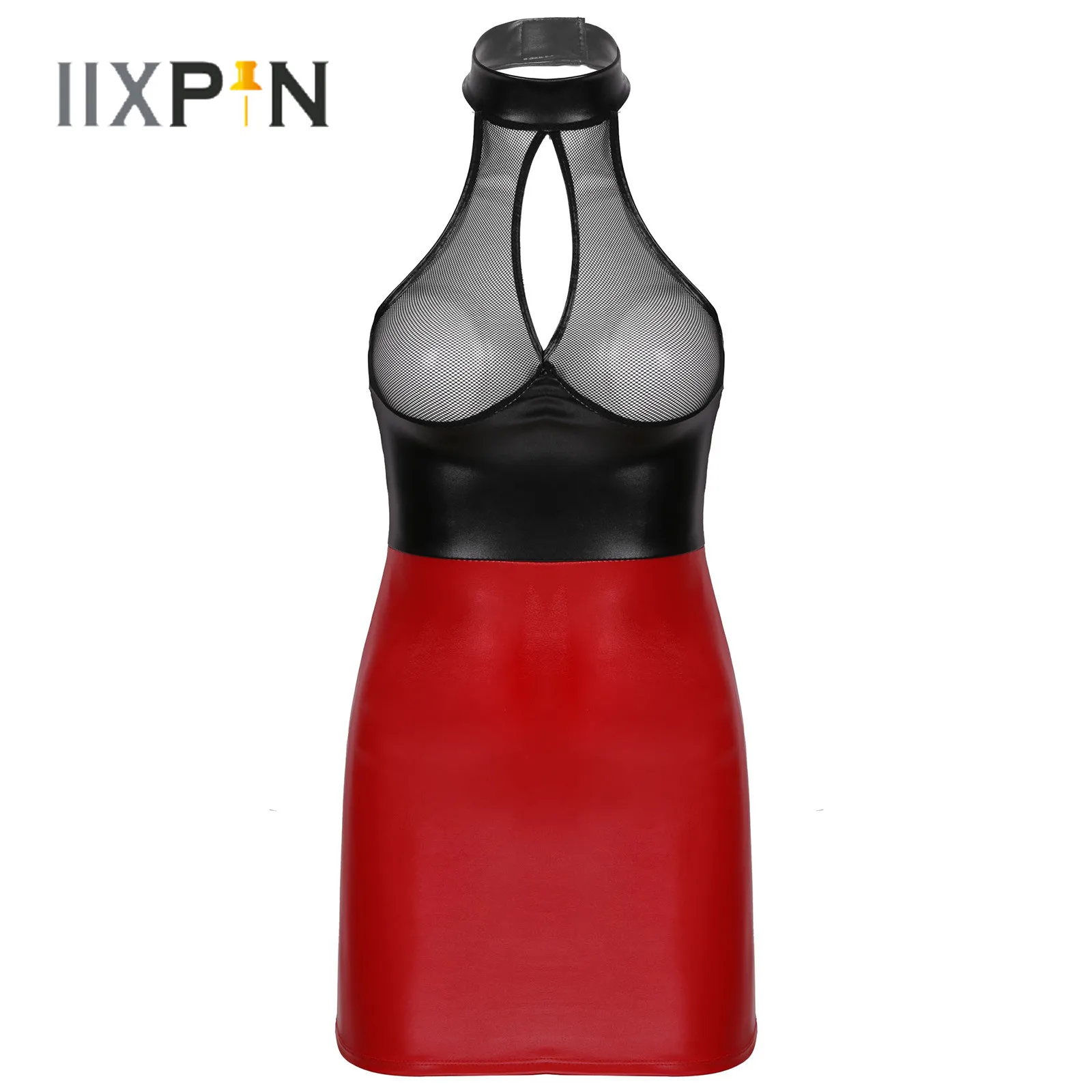 Женское нижнее белье, прозрачное Сетчатое лоскутное платье из искусственной кожи, с лямкой на шее и открытой спиной, сексуальные платья веч...
Женское нижнее белье, прозрачное Сетчатое лоскутное платье из искусственной кожи, с лямкой на шее и открытой спиной, сексуальные платья веч...