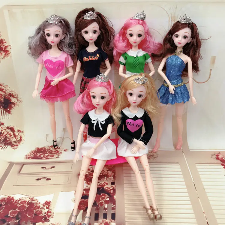 30cm Doll Movable Joints Dolls Makeup Casual Wear Clothes with Shoes Doll Accessories Toy for Girls Gift
30cm Doll Movable Joints Dolls Makeup Casual Wear Clothes with Shoes Doll Accessories Toy for Girls Gift