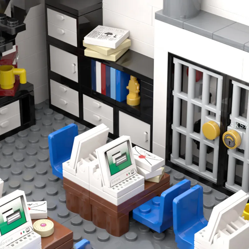 MOC NEW City Street Police Station Sets Model Creative Architecture Building Blocks Compatible Bricks Office Kits Kids Toys Gift
MOC NEW City Street Police Station Sets Model Creative Architecture Building Blocks Compatible Bricks Office Kits Kids Toys Gift