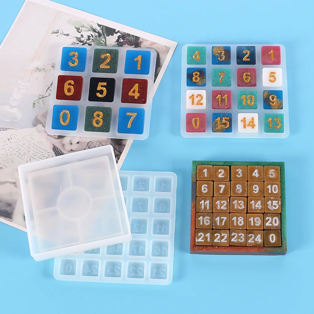Square Checkered Pastry Moulds Arabic Numerals Silicone Mold DIY Crystal Epoxy Kitchen Accessories Cake Decorating Tools
Square Checkered Pastry Moulds Arabic Numerals Silicone Mold DIY Crystal Epoxy Kitchen Accessories Cake Decorating Tools