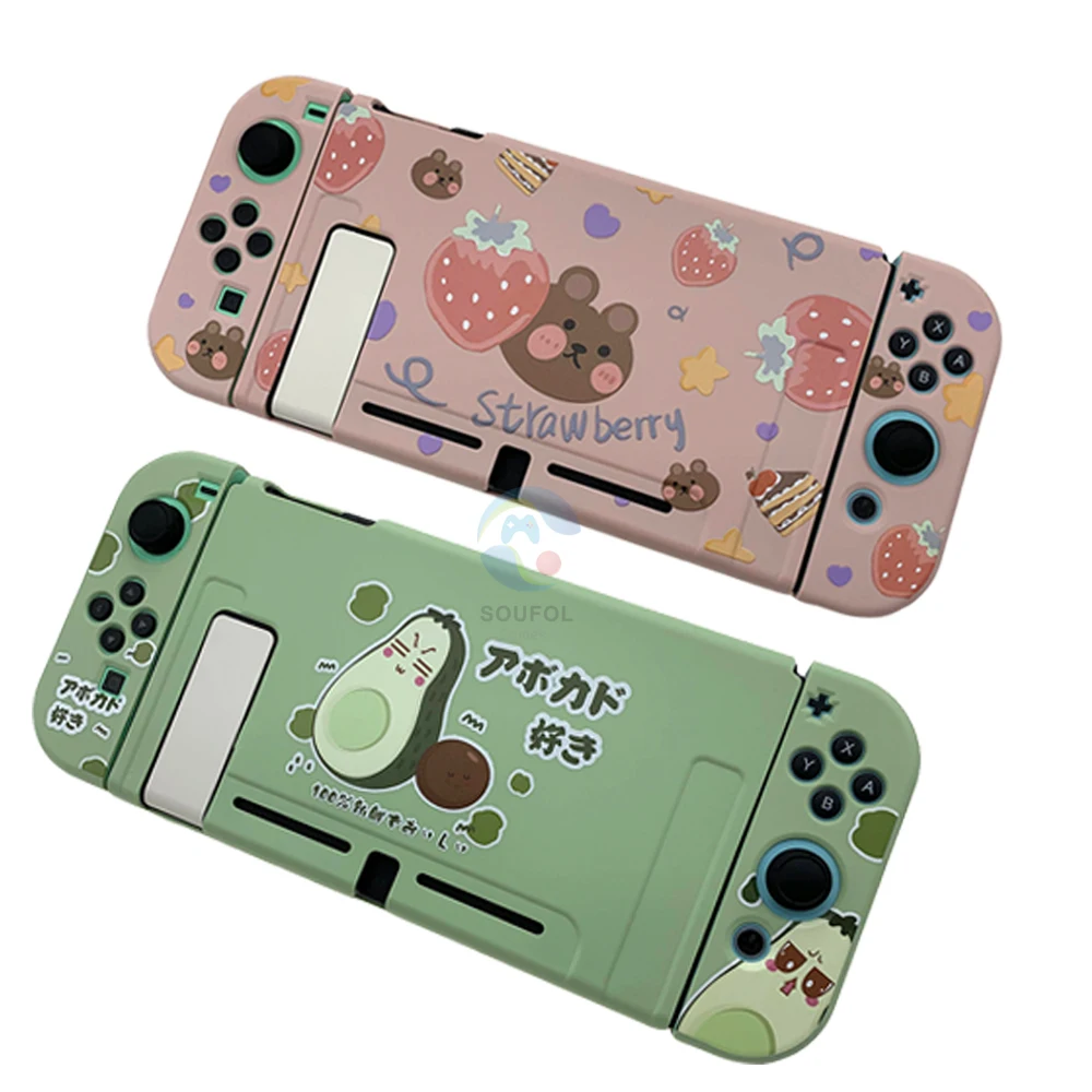 Силиконовый чехол для Nintendo Switch противоударный с полным покрытием милый NS