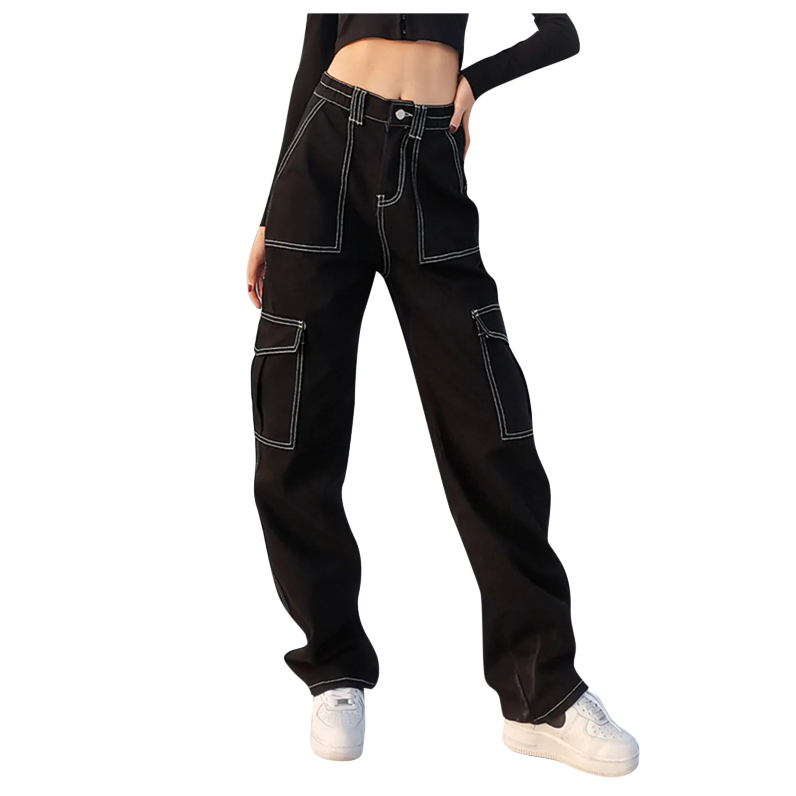 2021 New Hot Sale Spring Women Button High Waist Patchwork Pocket Elastic Solid Color Jeans Slim Denim Pants Streetwear Fashion
2021 New Hot Sale Spring Women Button High Waist Patchwork Pocket Elastic Solid Color Jeans Slim Denim Pants Streetwear Fashion