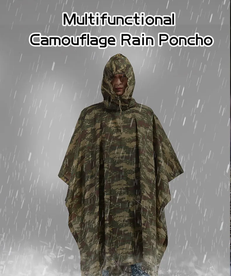 RaincoatsImpermeable Women/Men Jungle Rain Poncho Backpack Camouflage Rain Coat Cycling Climbing Hiking Travel Rain Cover
RaincoatsImpermeable Women/Men Jungle Rain Poncho Backpack Camouflage Rain Coat Cycling Climbing Hiking Travel Rain Cover