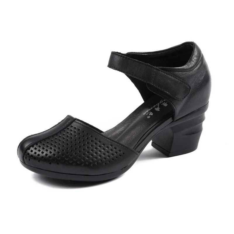 ZIMNAFR 2020 Summer New Chunky-Heel Hollow out Women Sandals Genuine Leather Closed-toe Porous Shoes Women Fashion Sandals
ZIMNAFR 2020 Summer New Chunky-Heel Hollow out Women Sandals Genuine Leather Closed-toe Porous Shoes Women Fashion Sandals