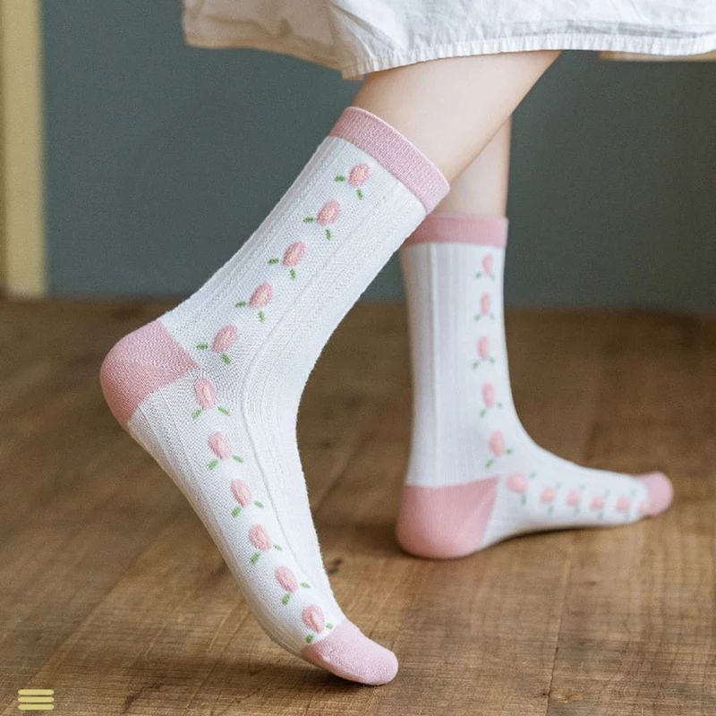 Japanese Harajuku Style Kawaii Woman Socks Cotton with Strawberry and Flower Funny and Pink Socks Women Flower Funny Pink Socks
Japanese Harajuku Style Kawaii Woman Socks Cotton with Strawberry and Flower Funny and Pink Socks Women Flower Funny Pink Socks