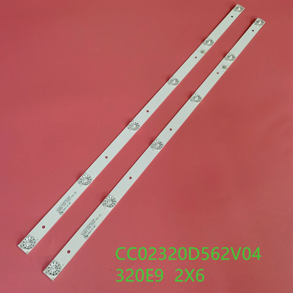 10pcs/lot For New Led Backlight CC02320D562V04 320E9 2X6 For 32inch Strip LE-8822A SJ.HL.D3200601-2835BS-F 6v 6lamp 56CM
10pcs/lot For New Led Backlight CC02320D562V04 320E9 2X6 For 32inch Strip LE-8822A SJ.HL.D3200601-2835BS-F 6v 6lamp 56CM