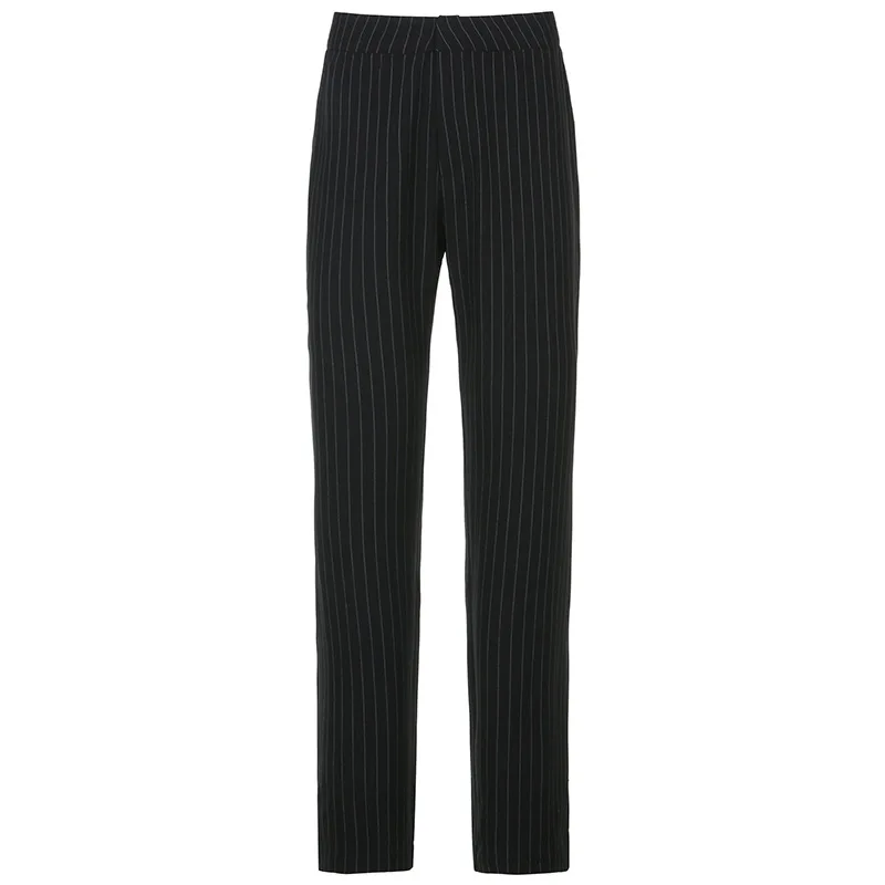 Striped Pants for Women Gothic High Waist Straight Pants Streetwear Fashion Outfits Korean Japan Style Trouser Harajuku Francais
Striped Pants for Women Gothic High Waist Straight Pants Streetwear Fashion Outfits Korean Japan Style Trouser Harajuku Francais