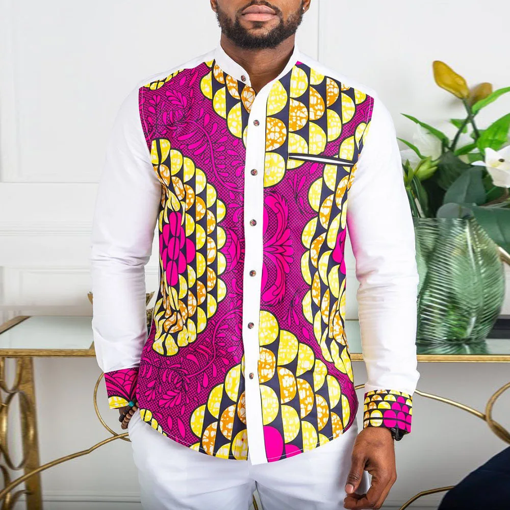 Рубашка мужская с длинным рукавом, модная сорочка средней длины, с принтом в виде Круга, с лацканами, облегающая одежда в африканском стиле, ... 
Рубашка мужская с длинным рукавом, модная сорочка средней длины, с принтом в виде Круга, с лацканами, облегающая одежда в африканском стиле, ...