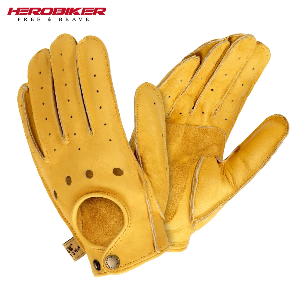 HEROBIKER Motorcycle Gloves Genuine Leather Moto Palm Protective Gears Motobike Anti-Fall Touch Screen Motocross Gants
HEROBIKER Motorcycle Gloves Genuine Leather Moto Palm Protective Gears Motobike Anti-Fall Touch Screen Motocross Gants