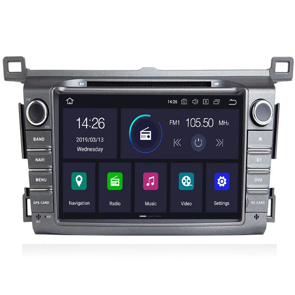 Автомагнитола 2 din Android 10 автомобильный DVD плеер для Toyota RAV4 Rav 4 2013 2014 GPS навигация