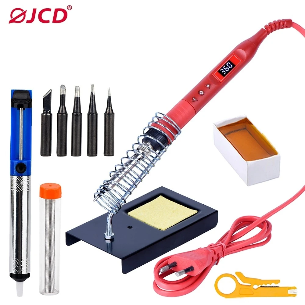 LCD Lighting Electric Soldering Iron Kit 80W 220V/110V Multi-function Button Soldeing Station Adjustable Temperature
LCD Lighting Electric Soldering Iron Kit 80W 220V/110V Multi-function Button Soldeing Station Adjustable Temperature