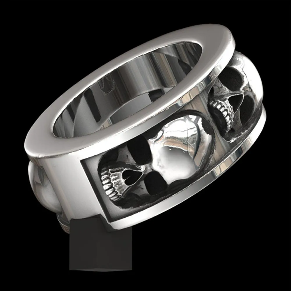 Creative Fashion Exaggerated Retro Style Domineering Round Skull Men's Ring gothic Hip Hop Rock Punk Jewelry Gift Wholesale
Creative Fashion Exaggerated Retro Style Domineering Round Skull Men's Ring gothic Hip Hop Rock Punk Jewelry Gift Wholesale