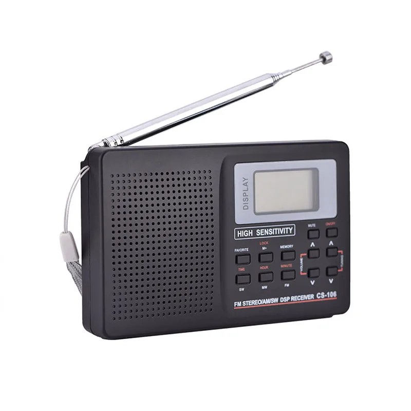 Портативный цифровой радиоприемник AM/FM/SW/MW с внешней антенной LHB99|Радиоприёмники|