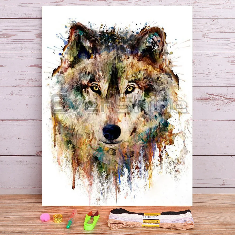 Набор для вышивки крестом 11CT с изображением волка
Набор для вышивки крестом 11CT с изображением волка