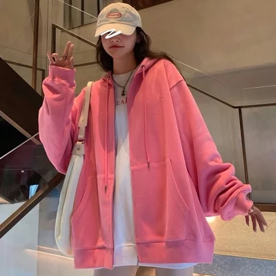 Top women's coat women's wear spring and autumn versatile leisure zipper loose sports comfortable short coat solid color
Top women's coat women's wear spring and autumn versatile leisure zipper loose sports comfortable short coat solid color