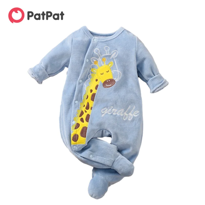 PatPat New Arrival Autumn and Winter Baby Giraffe Fleece Jumpsuit Baby Unisex casual Animal & Giraffe Jumpsuits Baby Clothing
PatPat New Arrival Autumn and Winter Baby Giraffe Fleece Jumpsuit Baby Unisex casual Animal & Giraffe Jumpsuits Baby Clothing
