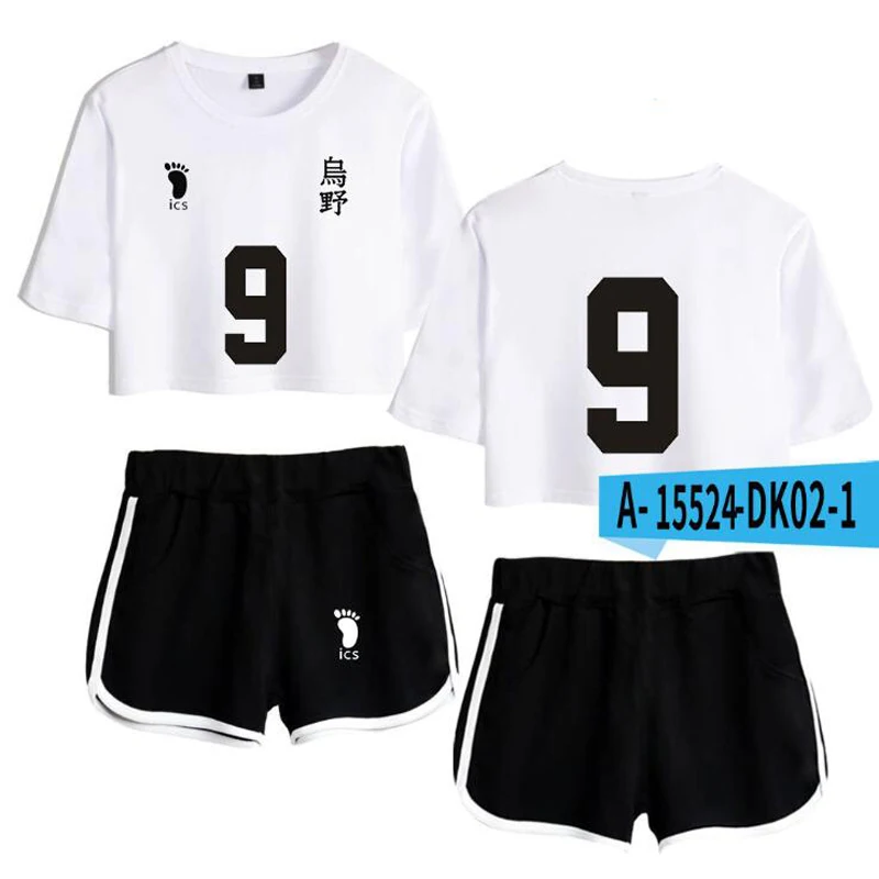 Anime Haikyuu Karasuno High School Sexy 2 Piece Set Women Conjunto Feminino Women Crop Top and Shorts Set Two Piece Outfits
Anime Haikyuu Karasuno High School Sexy 2 Piece Set Women Conjunto Feminino Women Crop Top and Shorts Set Two Piece Outfits