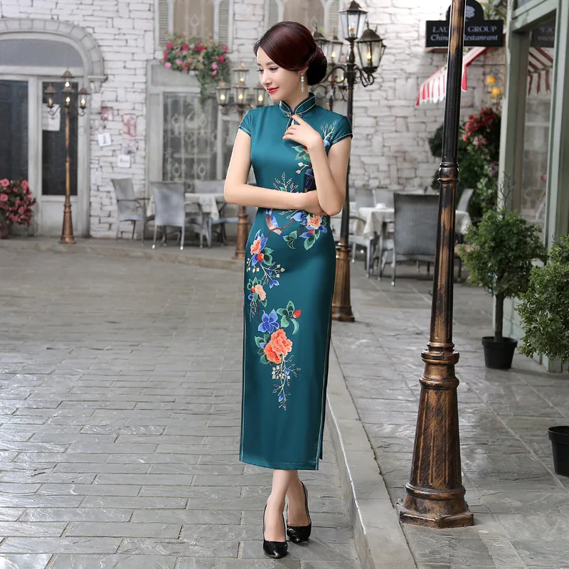 Summer New Women Print Vintage Button Qipao Long Fork Chinese Traditional Evening Dress Elegant Lady Cheongsam S M L XL 2XL 3XL
Summer New Women Print Vintage Button Qipao Long Fork Chinese Traditional Evening Dress Elegant Lady Cheongsam S M L XL 2XL 3XL