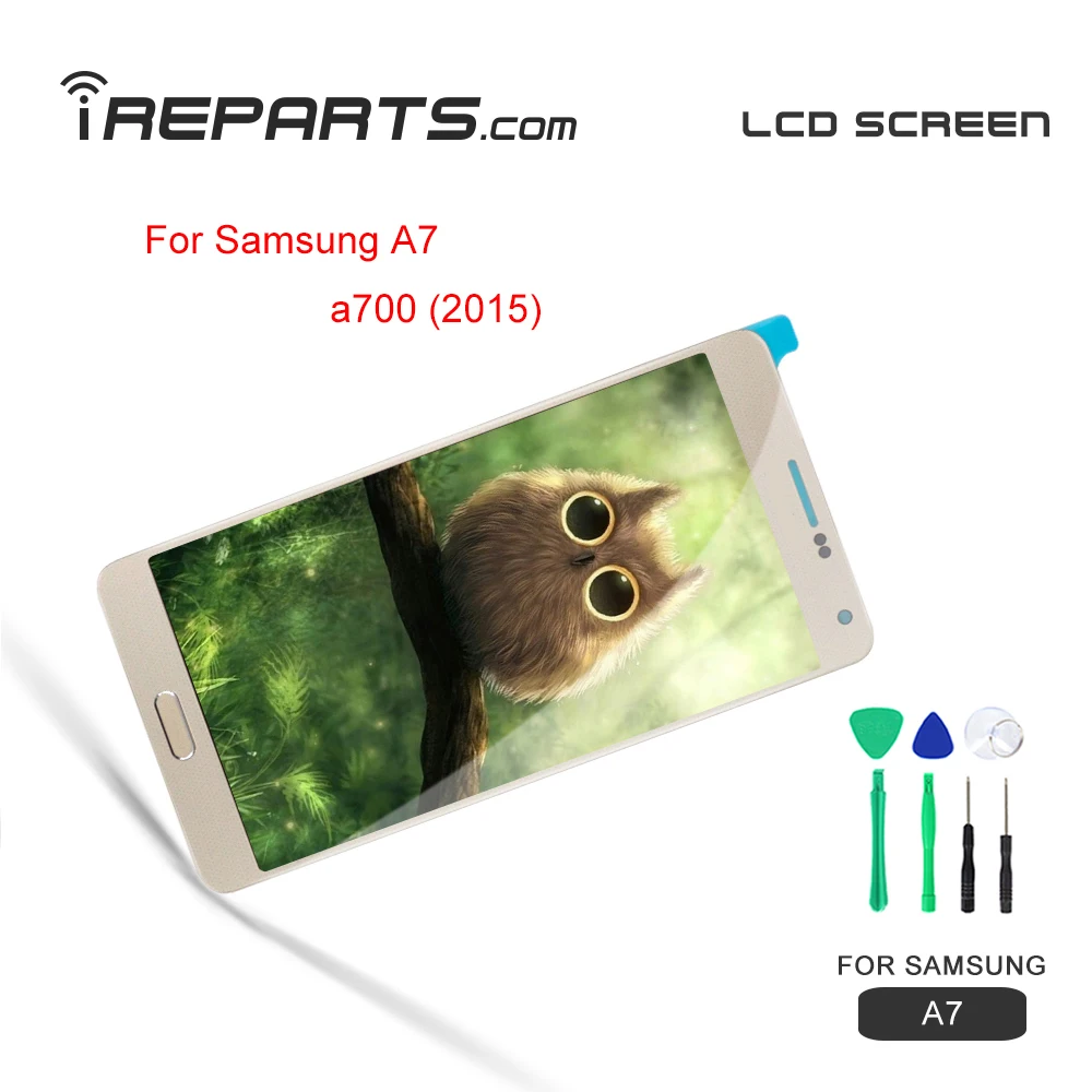 IREPARTS ЖК дисплей дигитайзер для Smausng Galaxy A7 2015 A700 сенсорный экран в сборе A700FD A700K A700S