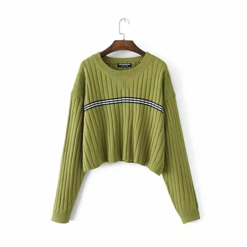Pullover Knitted Sweater Striped Knitted Sweater Women Autumn 2021 Green Sweater Casual Fashion Streetwear Loose Vintage Green
Pullover Knitted Sweater Striped Knitted Sweater Women Autumn 2021 Green Sweater Casual Fashion Streetwear Loose Vintage Green