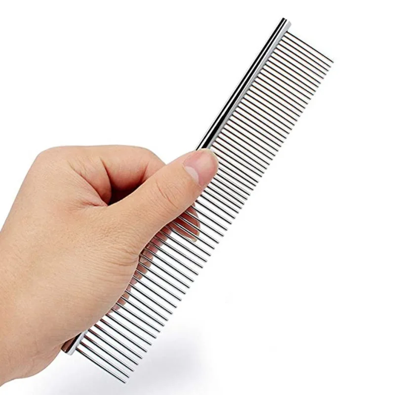 Pet Hair Removal Comb Stainless Steel Dual-Use Cat Dog Grooming Comb For Shaggy Pets Gently Removes Loose Undercoat And Tangles
Pet Hair Removal Comb Stainless Steel Dual-Use Cat Dog Grooming Comb For Shaggy Pets Gently Removes Loose Undercoat And Tangles