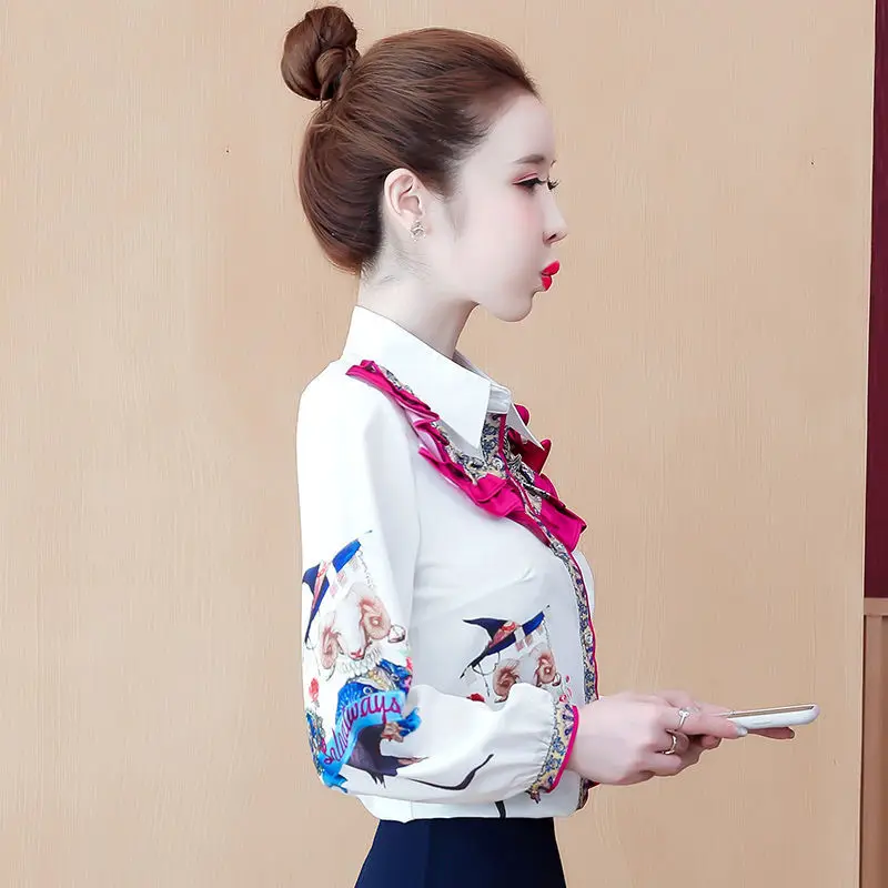 BA 2021 Spring Turn-Down Collar Women Shirts Long Sleeve Blouse Top Mujer Chiffon Lndie Folk Girls Runway Vintage Camisas Mujer
BA 2021 Spring Turn-Down Collar Women Shirts Long Sleeve Blouse Top Mujer Chiffon Lndie Folk Girls Runway Vintage Camisas Mujer