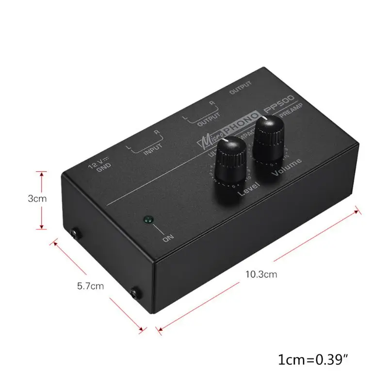 PP500 Phono Preamp Preamplifier with Level Volume Control for LP Vinyl Turntable 
PP500 Phono Preamp Preamplifier with Level Volume Control for LP Vinyl Turntable