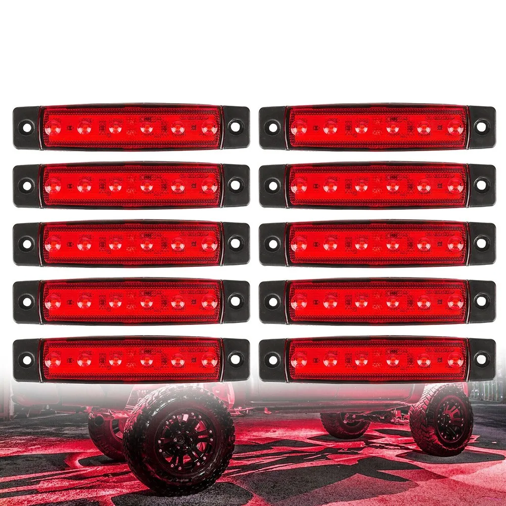 10pcs 6 SMD LIGHTS 3.8\" X 0.8\" X 0.4\" Accessories Marker Lights Position Rear Side
10pcs 6 SMD LIGHTS 3.8\" X 0.8\" X 0.4\" Accessories Marker Lights Position Rear Side