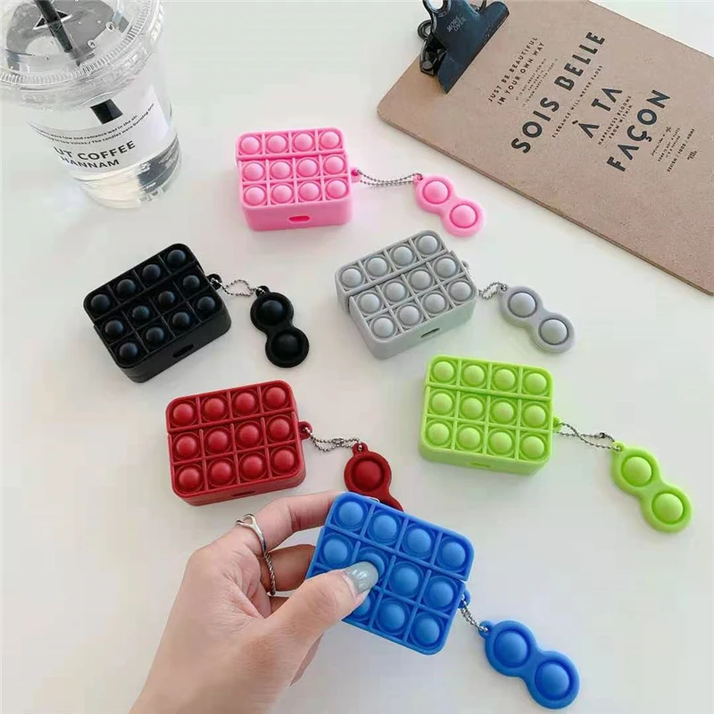 Pop Bubble Push Case For Apple Airpods Pro Soft Silicone Cover for Airpod 3 Air Pods Pro Bluetooth Earphone Accessories skin
Pop Bubble Push Case For Apple Airpods Pro Soft Silicone Cover for Airpod 3 Air Pods Pro Bluetooth Earphone Accessories skin