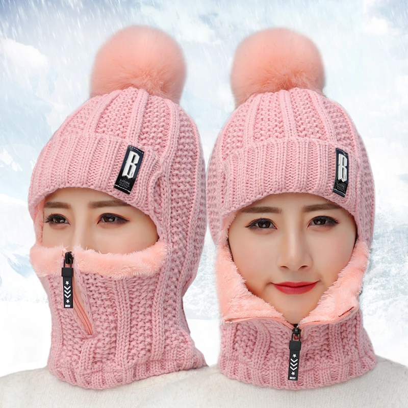 Winter Thick Warm Knitted Beanies Hats Scarf Set Women Beanie Skullies Hat Female Knit Bonnet Beanie Caps Outdoor Riding Hat
Winter Thick Warm Knitted Beanies Hats Scarf Set Women Beanie Skullies Hat Female Knit Bonnet Beanie Caps Outdoor Riding Hat