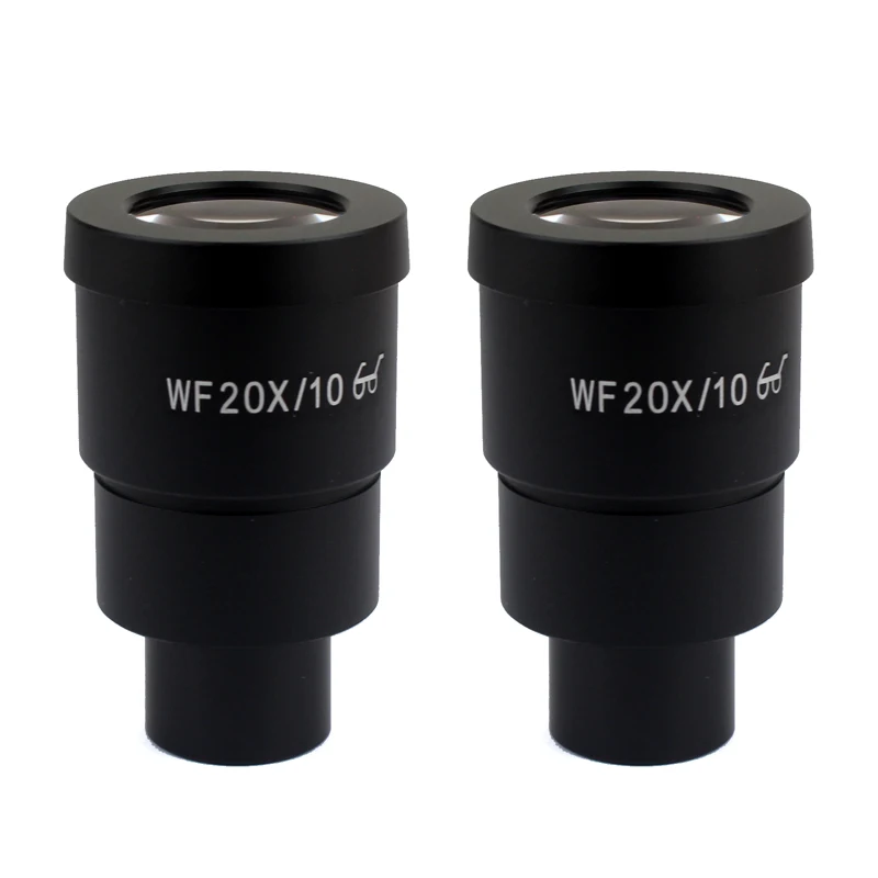 One Pair WF10X Eyepiece For Stereo Microscope Wide Field 20mm WF20X/10 High Eye-Point
One Pair WF10X Eyepiece For Stereo Microscope Wide Field 20mm WF20X/10 High Eye-Point