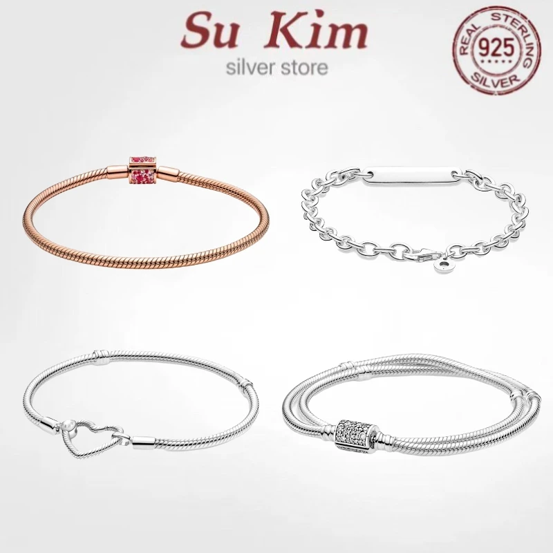 2021 New Love Fit Original Pan 100% 925 Sterling Silver Beaded Bracelet For Women Fit Original DIY Charm Jewelry
2021 New Love Fit Original Pan 100% 925 Sterling Silver Beaded Bracelet For Women Fit Original DIY Charm Jewelry