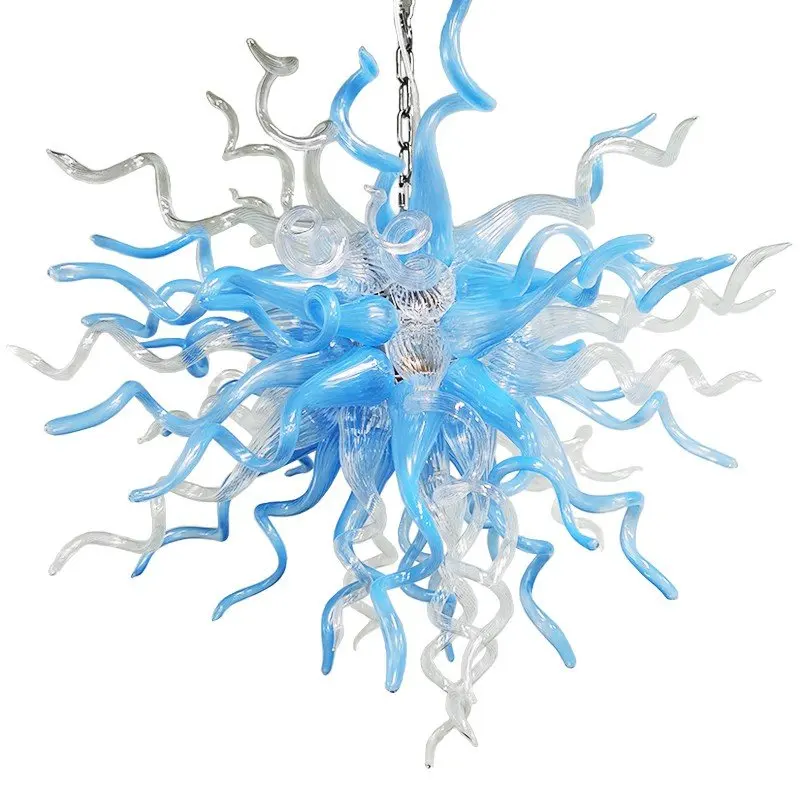 Nodic Style White light-Blue Chandelier LED Hand Blown Glass Pendant Lamp Fixtures 60inch Large Light for Home Hotel
Nodic Style White light-Blue Chandelier LED Hand Blown Glass Pendant Lamp Fixtures 60inch Large Light for Home Hotel