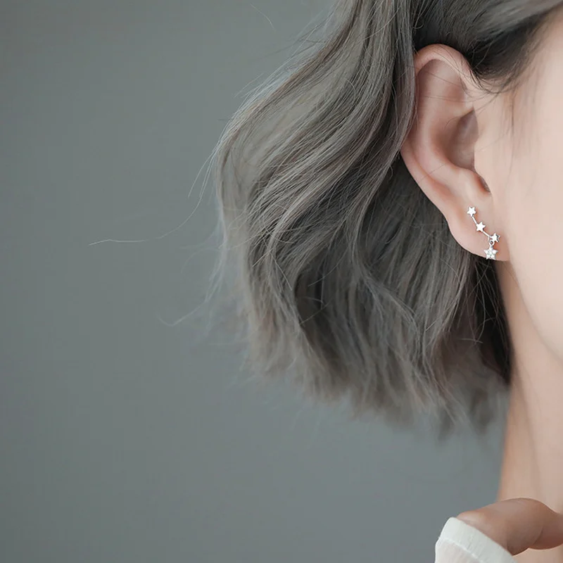 Elegant Design Silver Shiny Zircon Star Pendant Earring 925 Arc Star Earring For Girl Women Earring Fashion Jewelry
Elegant Design Silver Shiny Zircon Star Pendant Earring 925 Arc Star Earring For Girl Women Earring Fashion Jewelry