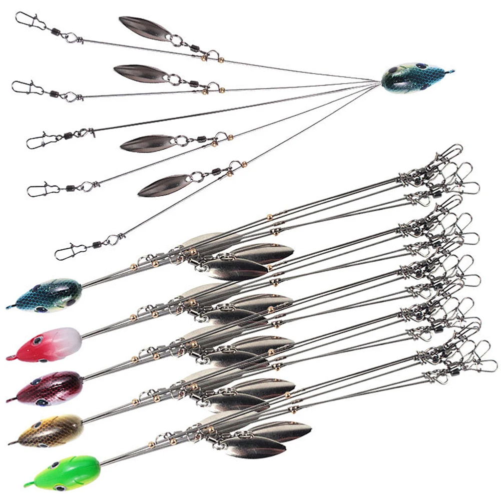 18g 5-Arm Umbrella Fishing Lure Alabama Rig Head Set w/ Swivel Snap Spinner Fishing Tackle Fishing Accessories
18g 5-Arm Umbrella Fishing Lure Alabama Rig Head Set w/ Swivel Snap Spinner Fishing Tackle Fishing Accessories