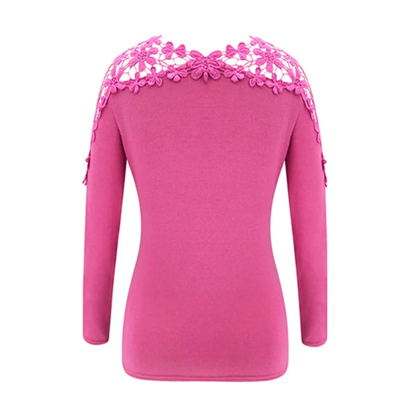 Sexy Hollow Out Solid Lace Patchwork Slim Women Long Sleeve T-shirt Ladies All-match Casual Harajuku O Neck Tops Tee SJ4590M
Sexy Hollow Out Solid Lace Patchwork Slim Women Long Sleeve T-shirt Ladies All-match Casual Harajuku O Neck Tops Tee SJ4590M