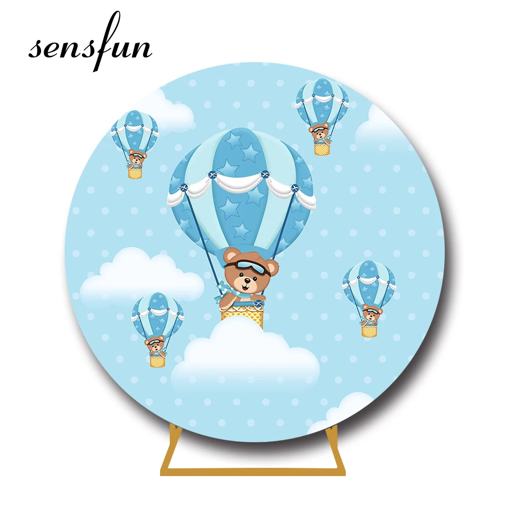 Задний фон Sensfun с изображением синего неба облака Медведя Горячего воздушного шара круглой формы для новорожденных мальчиков вечеринки в ч...
Задний фон Sensfun с изображением синего неба облака Медведя Горячего воздушного шара круглой формы для новорожденных мальчиков вечеринки в ч...