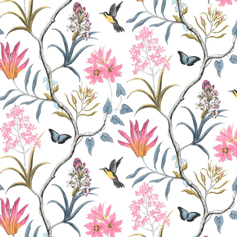 Self Adhesive Floral Bird Wallpaper Modern Pink Flower Wallpaper Living Room Bedroom Kitchen Bathroom Wall Paper Home Decoration
Self Adhesive Floral Bird Wallpaper Modern Pink Flower Wallpaper Living Room Bedroom Kitchen Bathroom Wall Paper Home Decoration