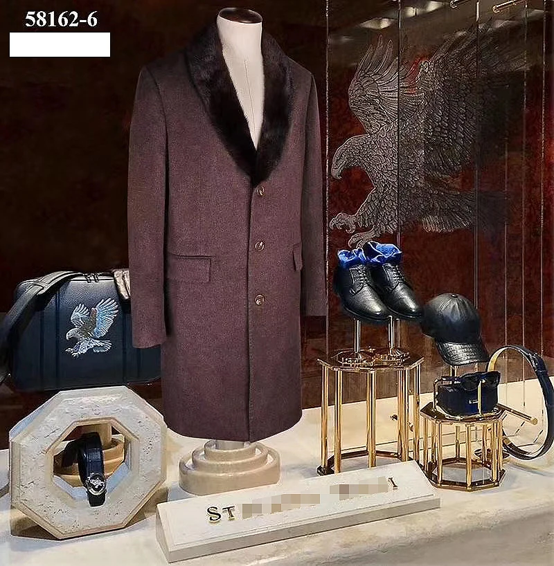 Billionaire Cashmere + mink fur collar woolen coat Mink hair collar men new winter warm fashion Business Casual Thick big size
Billionaire Cashmere + mink fur collar woolen coat Mink hair collar men new winter warm fashion Business Casual Thick big size