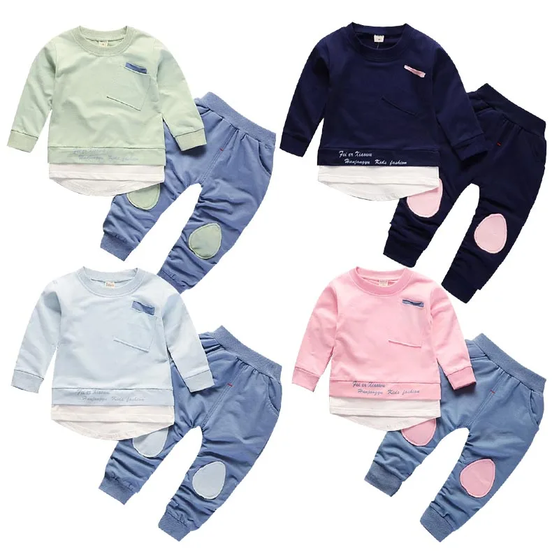 Baby New Cotton Long Sleeve Solid Color Sweater Trousers Set Autumn Boys Casual Outerwear Pants 2Pcs Infant Sportswear Tracksuit
Baby New Cotton Long Sleeve Solid Color Sweater Trousers Set Autumn Boys Casual Outerwear Pants 2Pcs Infant Sportswear Tracksuit