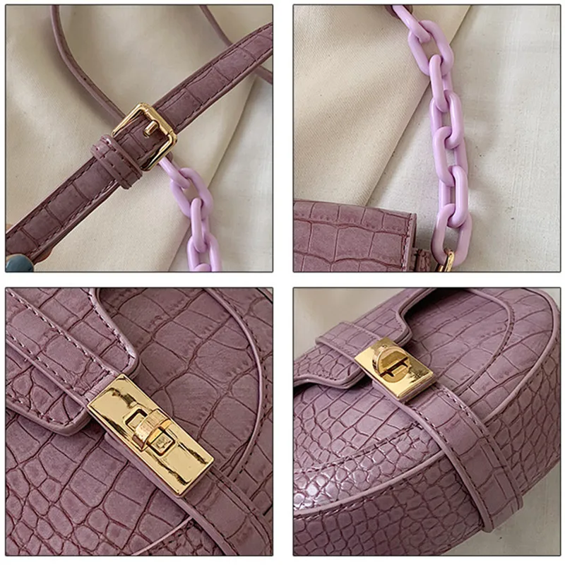 Small Purple Saddle Bags PU Leather Handbags Purse For Women Casual Bags Ladies Crossbody Shoulder Bags Girls Phone Bags Bolso
Small Purple Saddle Bags PU Leather Handbags Purse For Women Casual Bags Ladies Crossbody Shoulder Bags Girls Phone Bags Bolso