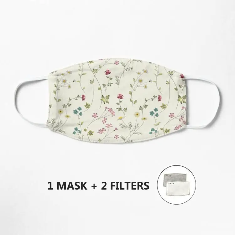 Pressed Flowers Mask Cotton Mascarilla Funny Face Mouth Mask Hip Hop party Mouth Muffle Respirator 
Pressed Flowers Mask Cotton Mascarilla Funny Face Mouth Mask Hip Hop party Mouth Muffle Respirator